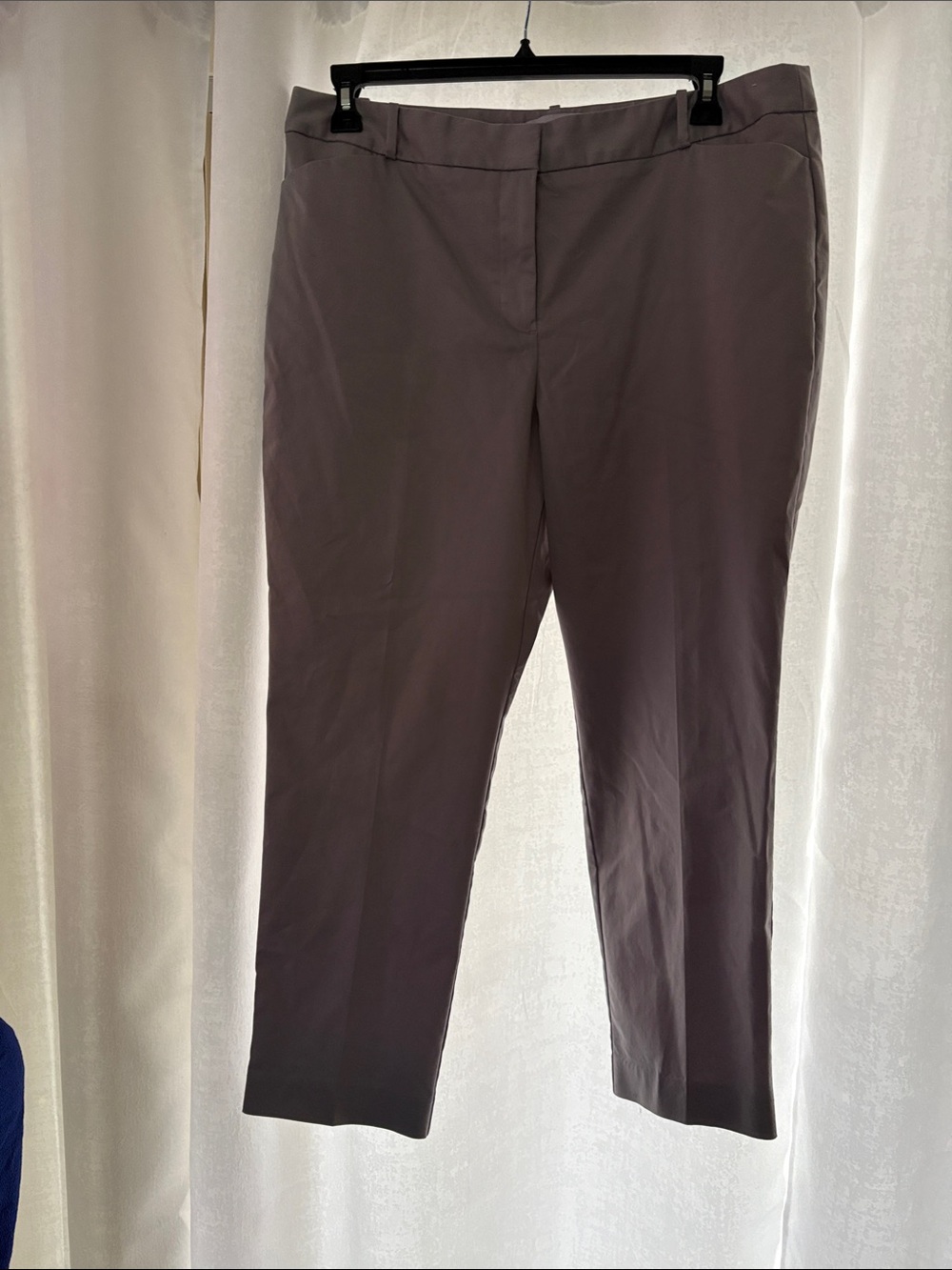 Liz Claiborne Straight-Leg Dress Pants — Emma Light Gray